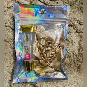 Lip Gloss & Gold Hoops Mini Accessory Bundle